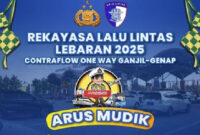 Jadwal Rekayasa Lalu Lintas Tol Japek dan Kalikangkung untuk Mudik Lebaran 2025 (Media Polri)