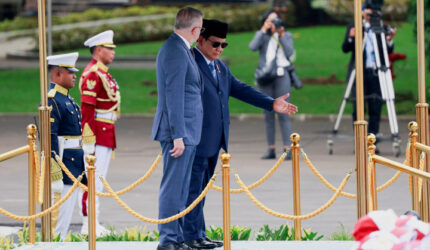 Momen Akrab: Prabowo Subianto Sambut PM Australia di Istana Merdeka