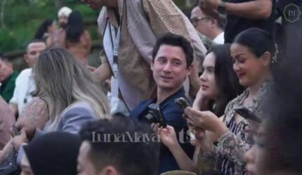 Nino Fernandez dan Steffi Zamora: Kode Go Public di Kondangan Luna Maya?