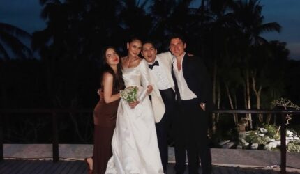 Steffi Zamora dan Nino Fernandez Curi Perhatian di Kondangan Luna Maya
