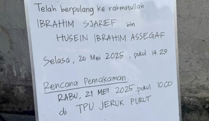 Tokoh Nasional Melayat: Penghormatan Terakhir untuk Ibrahim Sjarief