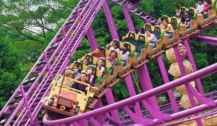 Asyiknya Liburan Sekolah di Jungleland Sentul,Ada Ferris Wheel,Air Race hingga Jungle Snow