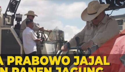 Prabowo Koboi: Jajal Mesin Panen Jagung di Bengkayang, Kalbar
