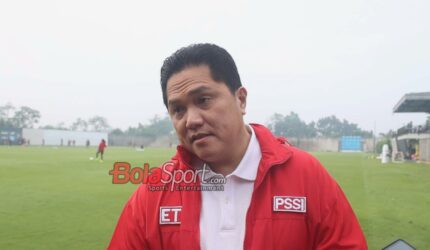 Erick Thohir Kaget Muhammad Ferarri Ikut Berlatih bareng Timnas U-23 Indonesia