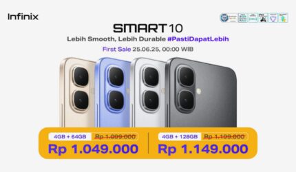Infinix SMART 10 Series Resmi Meluncur, HP Sejutaan Dengan AI