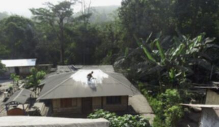 Lewotobi Erupsi: Aksi Warga Bersihkan Abu Vulkanik dari Atap Rumah