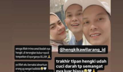 Hengki Kawilarang Meninggal, Aisyahrani Ungkap Sempat Cuci Darah