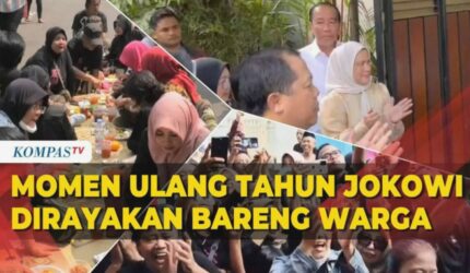 Jokowi Ultah, Rayakan Bareng Warga dan Iriana di Kediaman, Meriah!