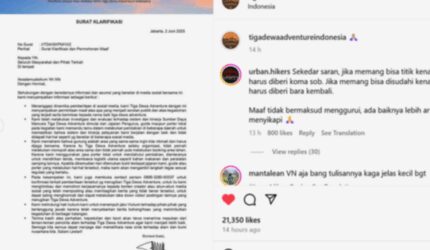 Tiga Dewa Adventure Lawan Hoaks Booking Lahan Camp, Siap ke Meja Hijau