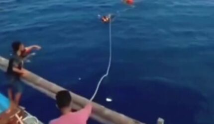 Dirpolairud Polda Sulut Apresiasi Nelayan Soal Peristiwa KM Barcelona Terbakar