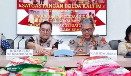 Beras Bermerek Premium Ternyata Oplosan, Polisi Bongkar Penipuan di Balikpapan