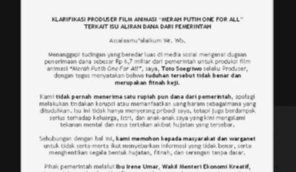 Anggaran Rp 6,7 M Film Animasi Merah Putih: Produser Buka Suara!